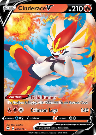 Image for Cinderace V (Shining Fates) (018/072) - Pokemon