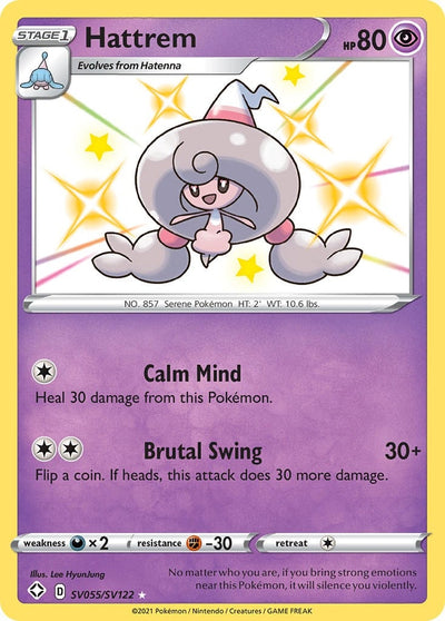 Image for Hattrem (Shining Fates: Shiny Vault) (SV055/SV122) - Pokemon