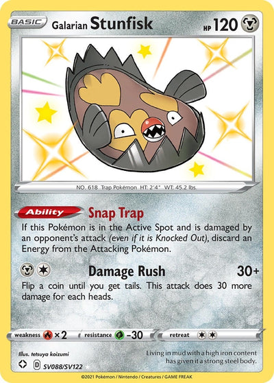 Image for Galarian Stunfisk (Shining Fates: Shiny Vault) (SV088/SV122) - Pokemon