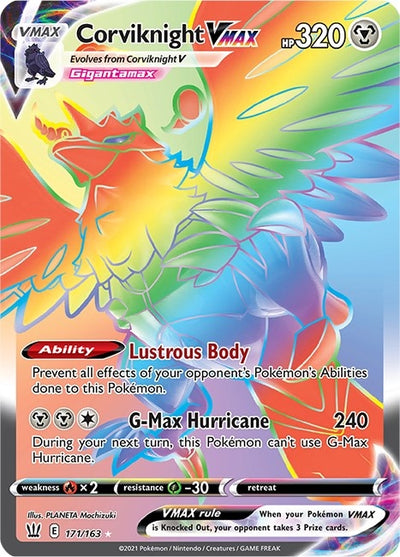 Image for Corviknight VMAX (Secret) (SWSH05: Battle Styles) (171/163) - Pokemon