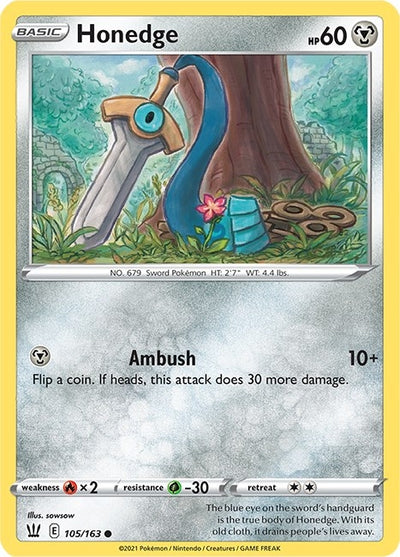 Image for Honedge (SWSH05: Battle Styles) (105/163) - Pokemon