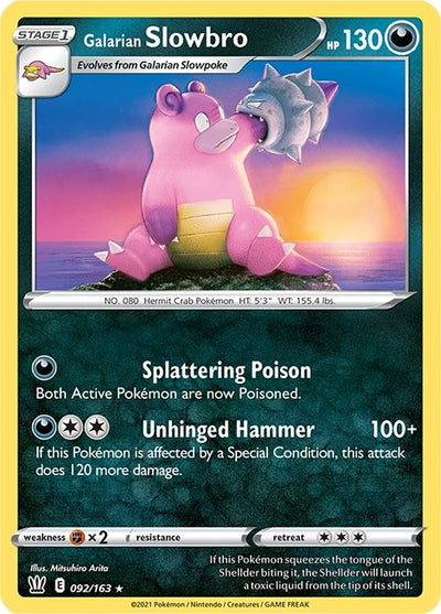 Image for Galarian Slowbro (SWSH05: Battle Styles) (092/163) - Pokemon