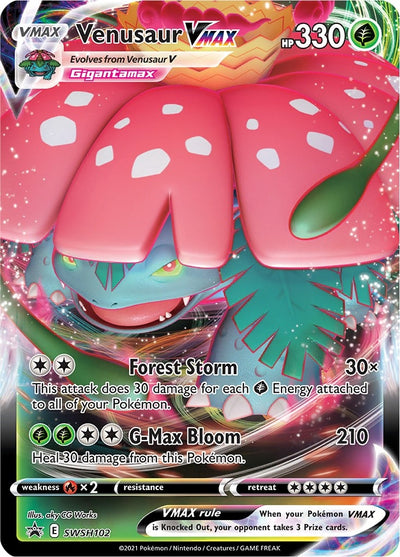 Image for Venusaur VMAX - SWSH102 (SWSH: Sword & Shield Promo Cards) (SWSH102) - Pokemon