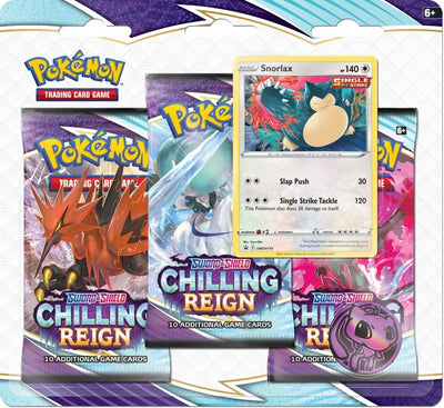 Image for Chilling Reign 3 Pack Blister [Snorlax] (SWSH06)