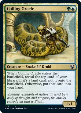 Image for Coiling Oracle (Commander 2021) (212) - Magic: The Gathering
