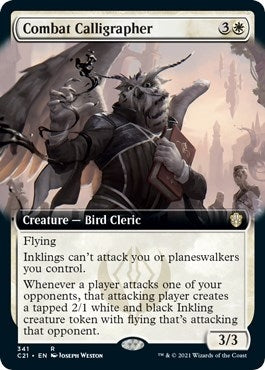 Image for Combat Calligrapher (Extended Art) (Commander 2021) (341) - Magic: The Gathering