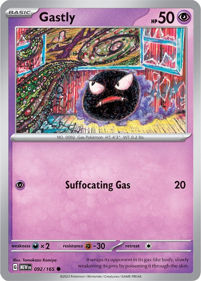 Gastly (SV: Scarlet &amp; Violet 151) (092/165) 