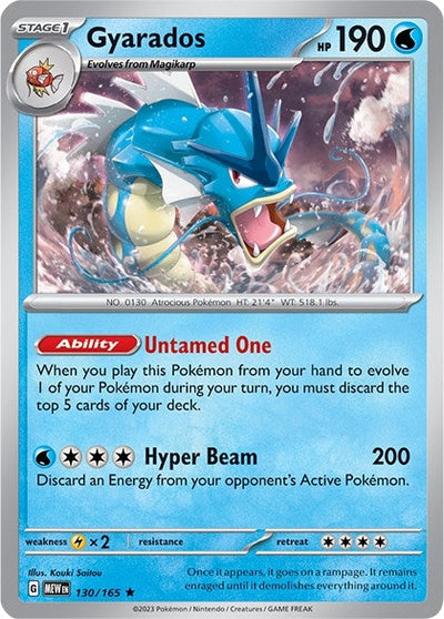 Gyarados (SV: Scarlet &amp; Violet 151) (130/165) 