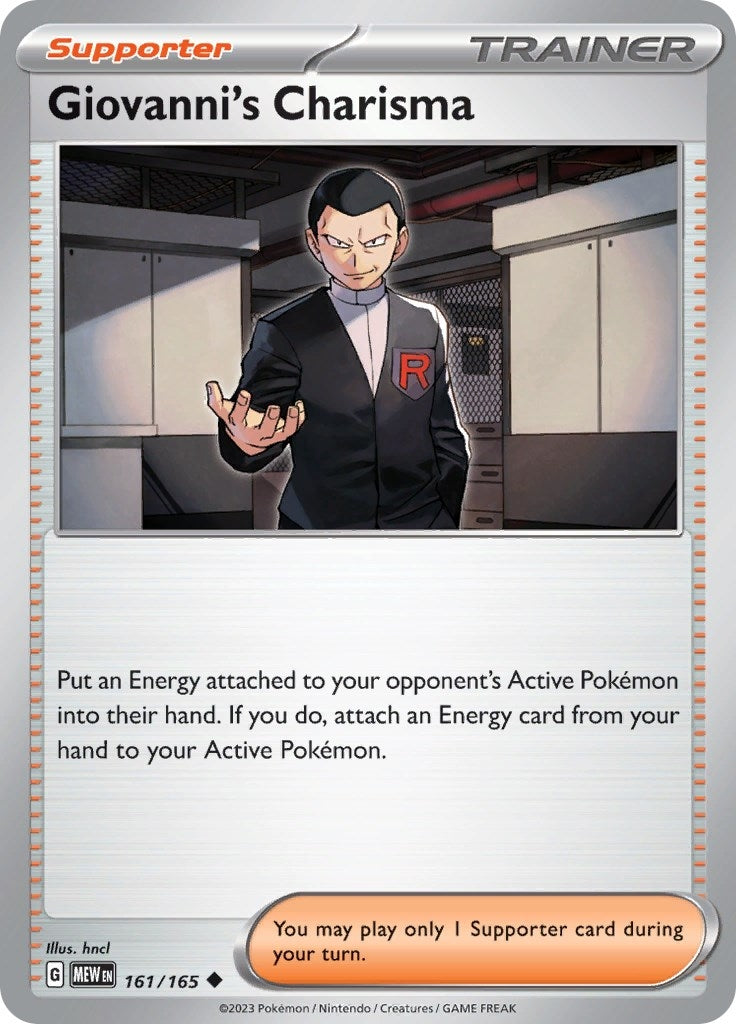 Giovanni's Charisma (SV: Scarlet &amp; Violet 151) (161/165) 
