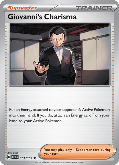 Giovanni's Charisma (SV: Scarlet &amp; Violet 151) (161/165) 