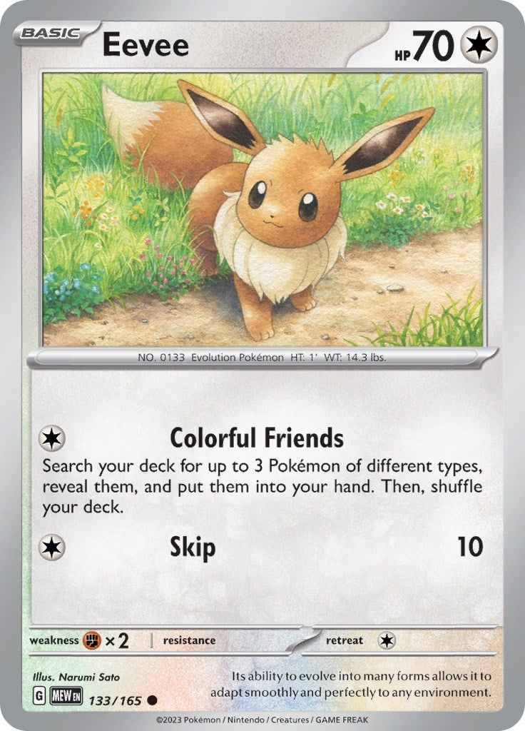 Eevee (SV: Scarlet & Violet 151) (133/165)