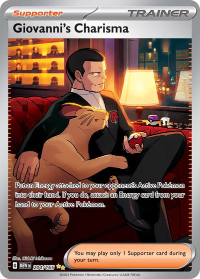 Giovanni's Charisma (SV: Scarlet &amp; Violet 151) (204/165) 