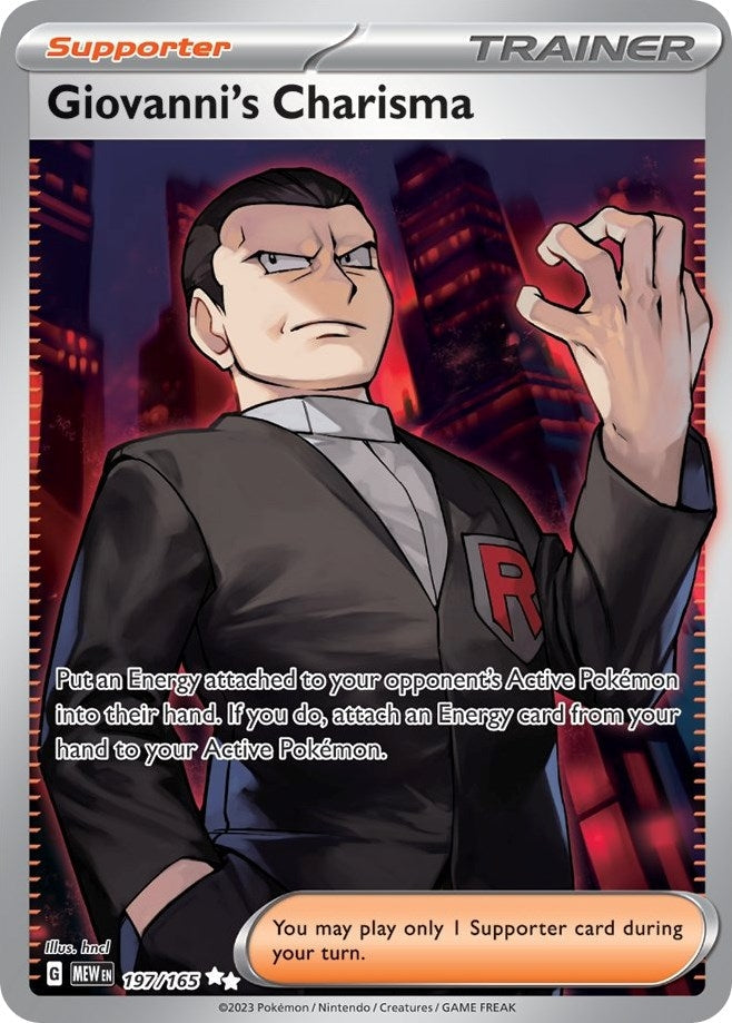 Giovanni's Charisma (SV: Scarlet &amp; Violet 151) (197/165) 
