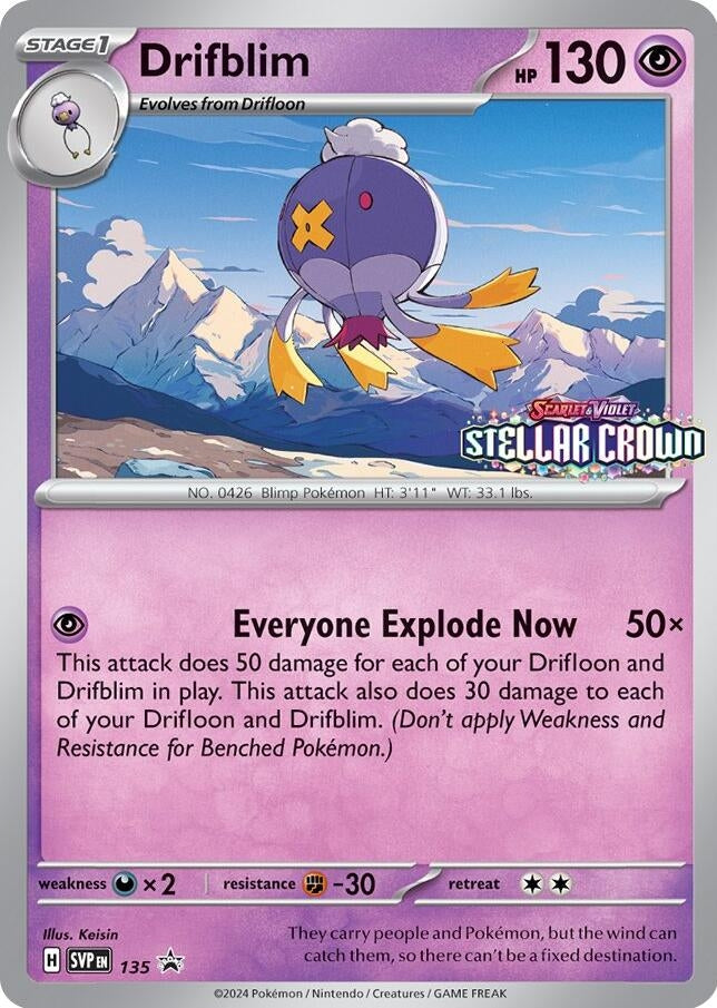Drifblim - 135 (SV: Scarlet & Violet Promo Cards) (135)
