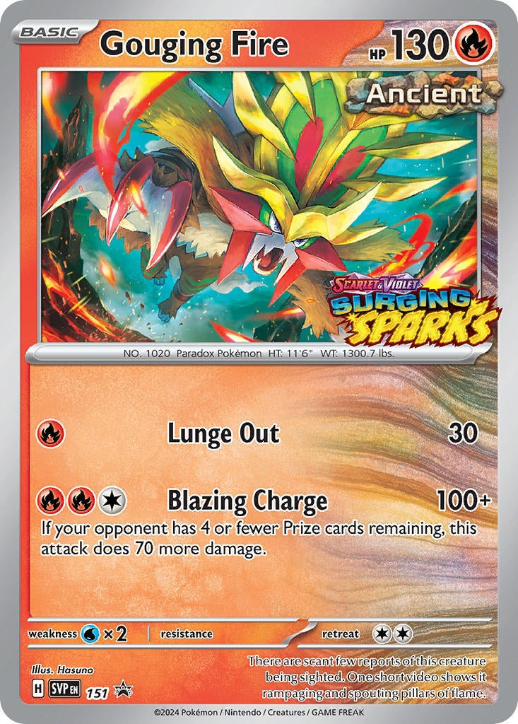 Gouging Fire - 151 (SV: Scarlet &amp; Violet Promo Cards) (151) 