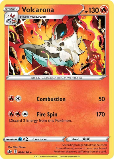 Image for Volcarona (SWSH06: Chilling Reign) (024/198) - Pokemon