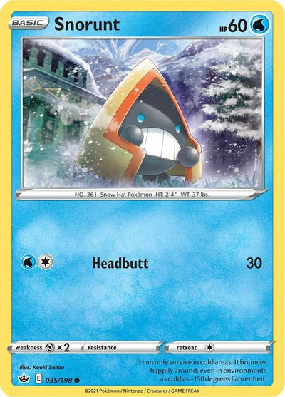 Image for Snorunt (SWSH06: Chilling Reign) (035/198) - Pokemon