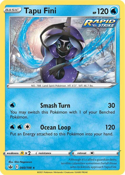 Image for Tapu Fini (SWSH06: Chilling Reign) (040/198) - Pokemon