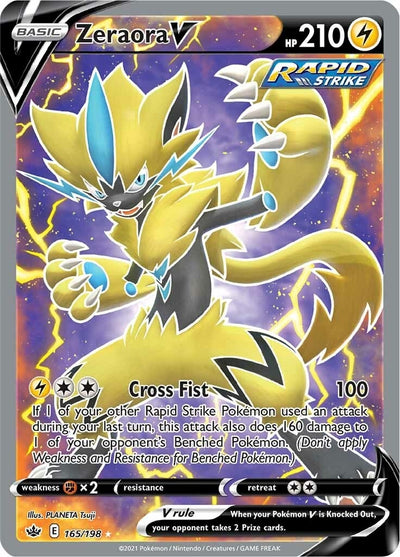 Image for Zeraora V (Full Art) (SWSH06: Chilling Reign) (165/198) - Pokemon