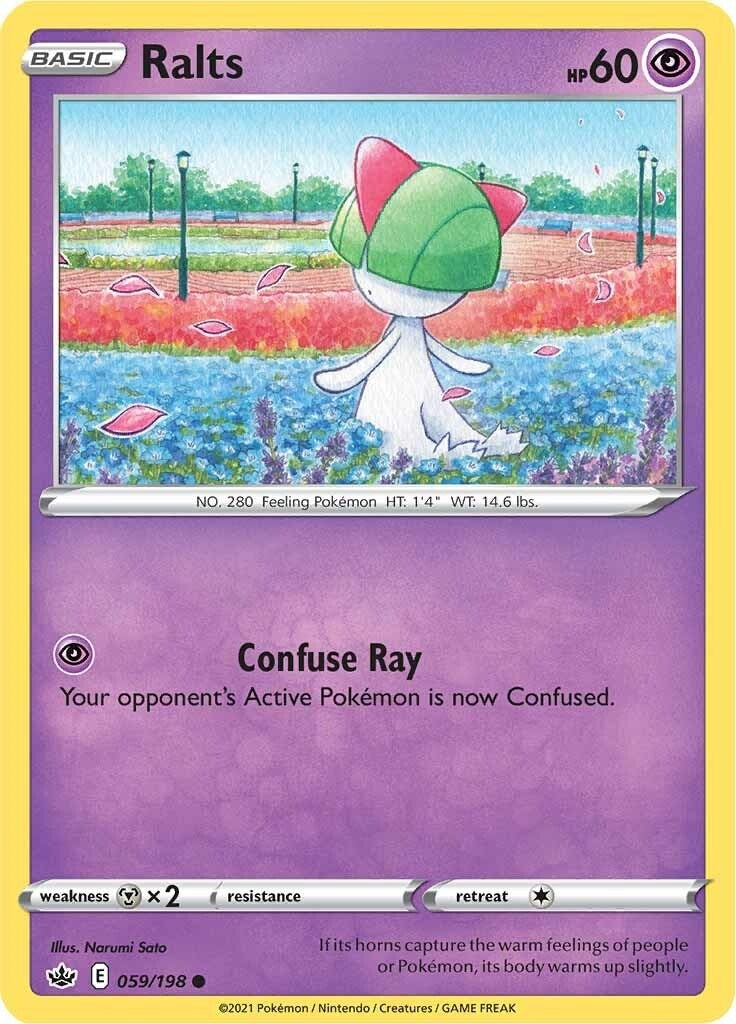 Image for Ralts (SWSH06: Chilling Reign) (059/198) - Pokemon