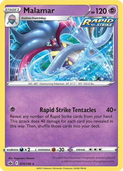 Image for Malamar (SWSH06: Chilling Reign) (070/198) - Pokemon