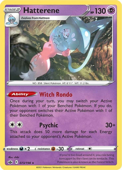 Image for Hatterene (SWSH06: Chilling Reign) (073/198) - Pokemon