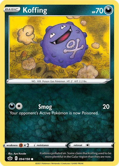 Image for Koffing (SWSH06: Chilling Reign) (094/198) - Pokemon