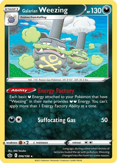 Image for Galarian Weezing (SWSH06: Chilling Reign) (096/198) - Pokemon