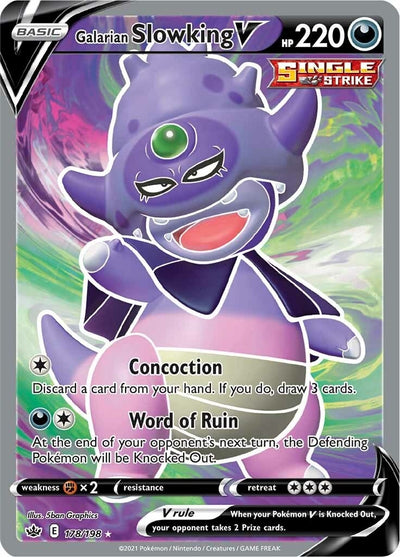 Image for Galarian Slowking V (Full Art) (SWSH06: Chilling Reign) (178/198) - Pokemon