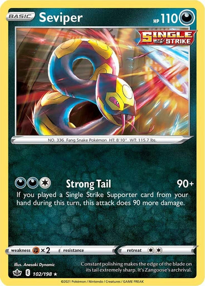 Image for Seviper (SWSH06: Chilling Reign) (102/198) - Pokemon