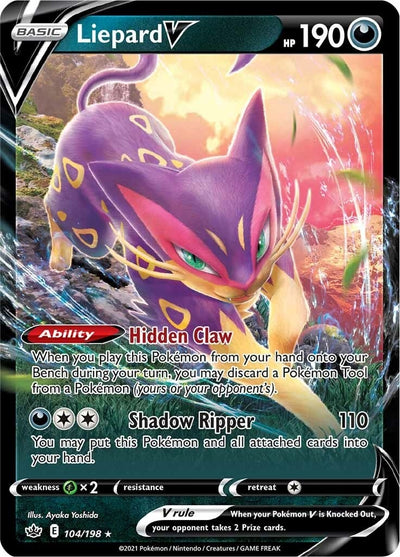 Image for Liepard V (SWSH06: Chilling Reign) (104/198) - Pokemon