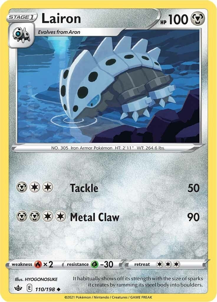 Image for Lairon (SWSH06: Chilling Reign) (110/198) - Pokemon