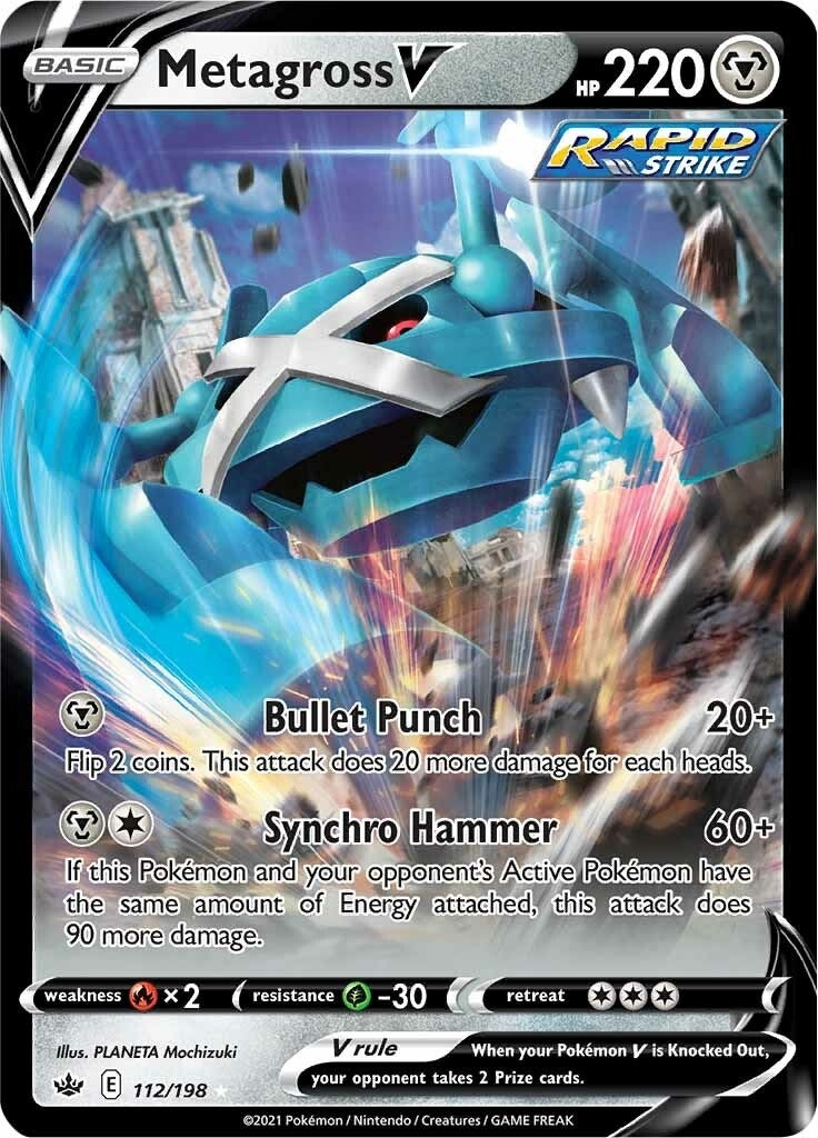 Image for Metagross V (SWSH06: Chilling Reign) (112/198) - Pokemon