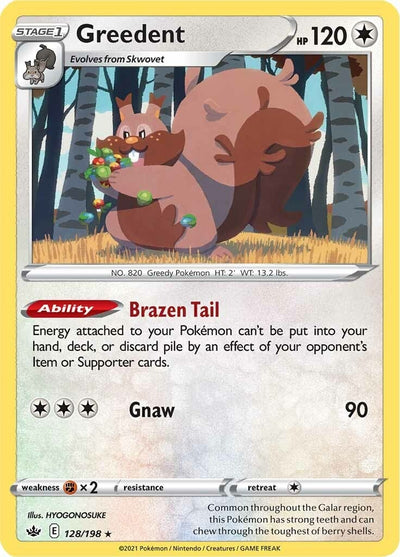 Image for Greedent (SWSH06: Chilling Reign) (128/198) - Pokemon