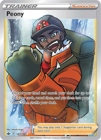 Image for Peony (Full Art) (SWSH06: Chilling Reign) (197/198) - Pokemon