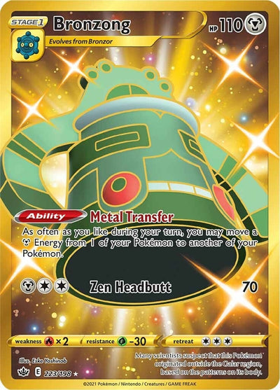 Image for Bronzong (Secret) (SWSH06: Chilling Reign) (223/198) - Pokemon