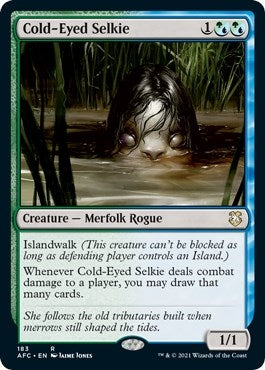 Image for Cold-Eyed Selkie (Commander: Adventures in the Forgotten Realms) (183) - Magic: The Gathering