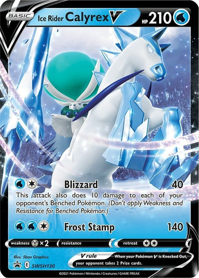 Image for Ice Rider Calyrex V - SWSH130 (SWSH: Sword & Shield Promo Cards) (SWSH130) - Pokemon