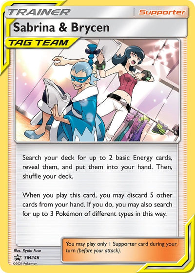 Image for Sabrina & Brycen - SM246 (SM Promos) (SM246) - Pokemon