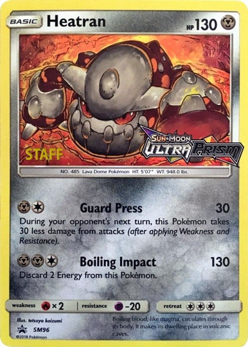 Heatran - SM96 (Prerelease) [Staff] (SM Promos) (SM96)