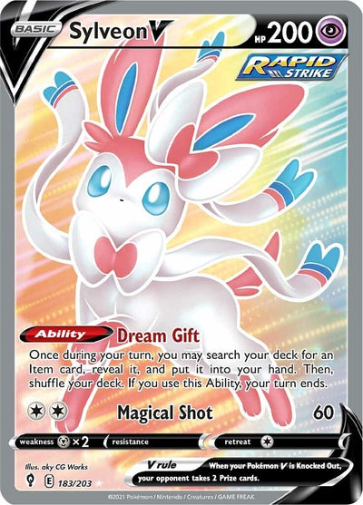 Image for Sylveon V (Full Art) (SWSH07: Evolving Skies) (183/203) - Pokemon