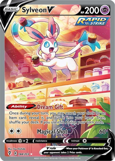 Image for Sylveon V (Alternate Full Art) (SWSH07: Evolving Skies) (184/203) - Pokemon
