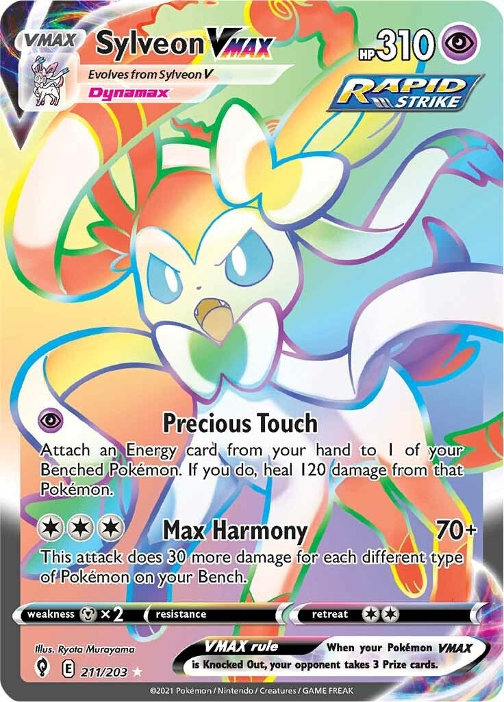 Image for Sylveon VMAX (Secret) (SWSH07: Evolving Skies) (211/203) - Pokemon