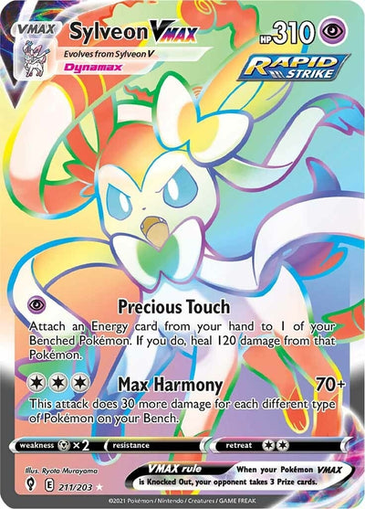 Image for Sylveon VMAX (Secret) (SWSH07: Evolving Skies) (211/203) - Pokemon