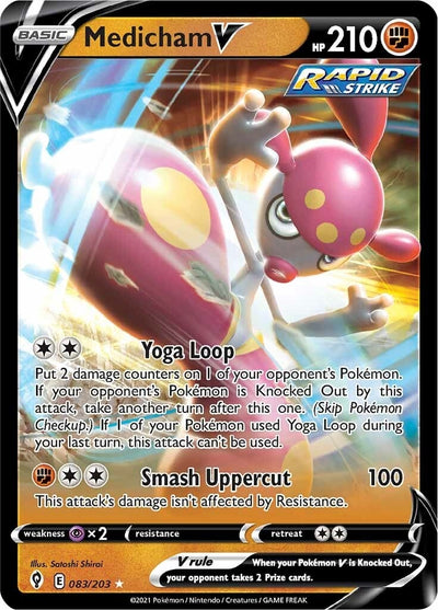 Image for Medicham V (SWSH07: Evolving Skies) (083/203) - Pokemon