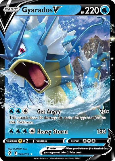 Image for Gyarados V (SWSH07: Evolving Skies) (028/203) - Pokemon