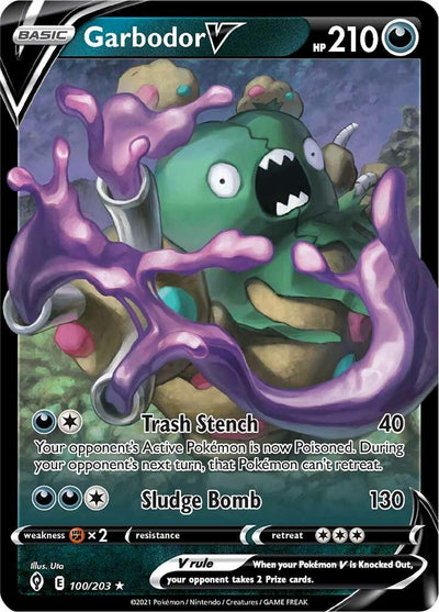 Image for Garbodor V (SWSH07: Evolving Skies) (100/203) - Pokemon
