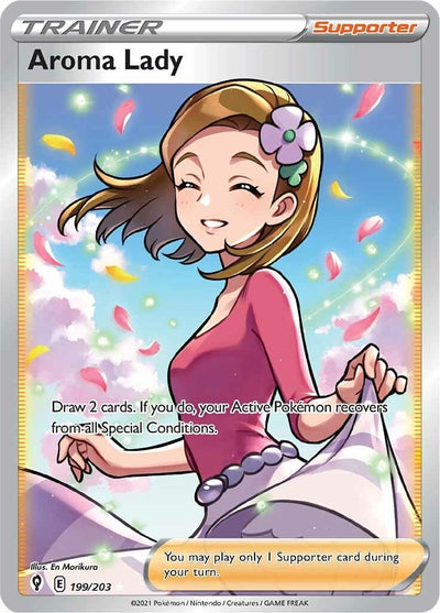 Image for Aroma Lady (Full Art) (SWSH07: Evolving Skies) (199/203) - Pokemon