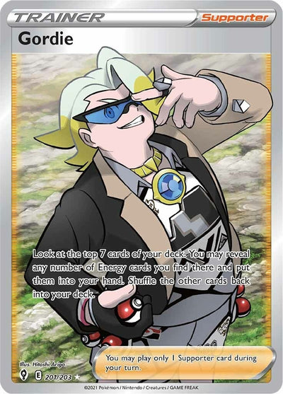 Image for Gordie (Full Art) (SWSH07: Evolving Skies) (201/203) - Pokemon