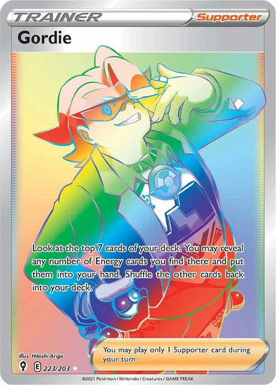 Image for Gordie (Secret) (SWSH07: Evolving Skies) (223/203) - Pokemon